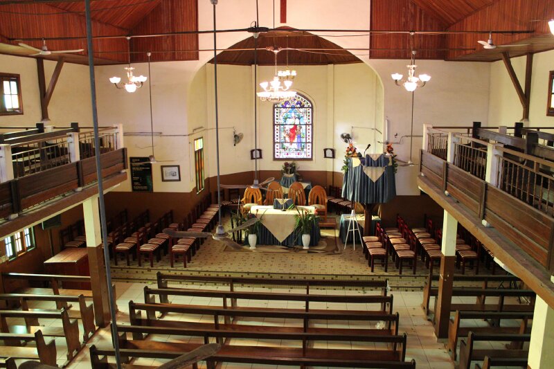 l'intérieur, vue de la galérie