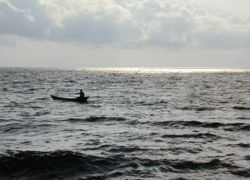 la pêche à la pirogue